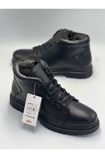 GÜLERSHOES Piele autentică garantată cu blană în interior, impermeabilă, cu talpă anti-alunecare, cizme de mărime 40-41-42-43-44