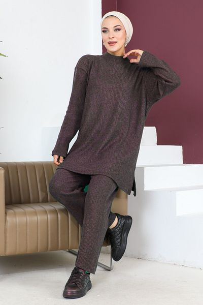 MAY MARA Large Size Steck Collar Winter Comfortable Fit Pants Suit