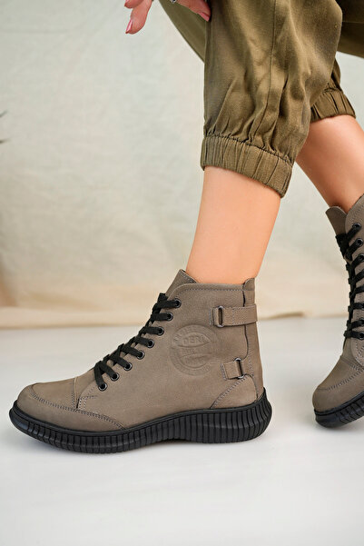 Garmoda Hakiki Deri Kadın Günlük Bot GRG0909