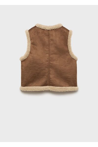 MANGO Kids Weste aus Kunstpelz