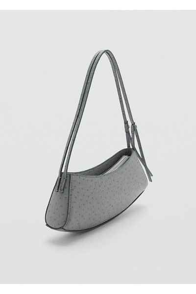 MANGO Woman Ovale Tasche mit Struktur