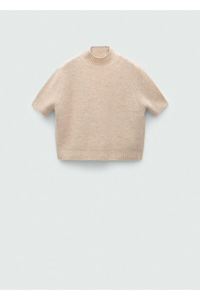 MANGO Woman Kısa Kollu Yün Kazak