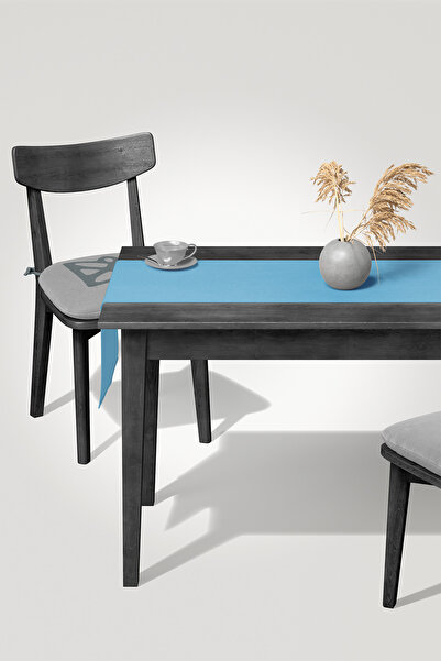 MARİTSA Runner - Kadife Dokulu Serisi Bebek Mavisi Dertsiz(Leke tutmaz ve kırışmaz) Örtü