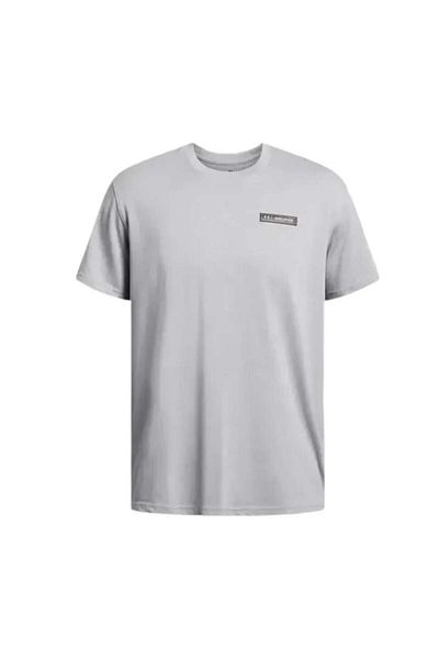 Under Armour Ua Hw Armor Label Ss 1382831-011 Ανδρικό γκρι μπλουζάκι