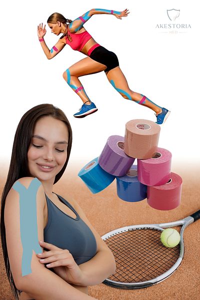 Akestoria Med Light Blue Kinezyo Sports Band - 5m X 5cm Kt-016