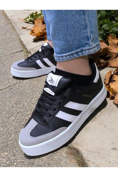 Weynes Unisex Μαύρο ST Two Line Orthopedic Casual Sneaker WSB1124