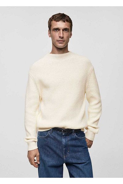MANGO Man Pullover aus Baumwollstrick