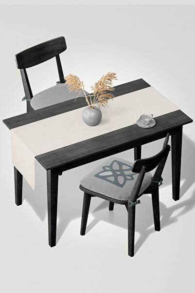 MARİTSA Runner texturat din catifea - Cremă, acoperire fără încurcături și netezire