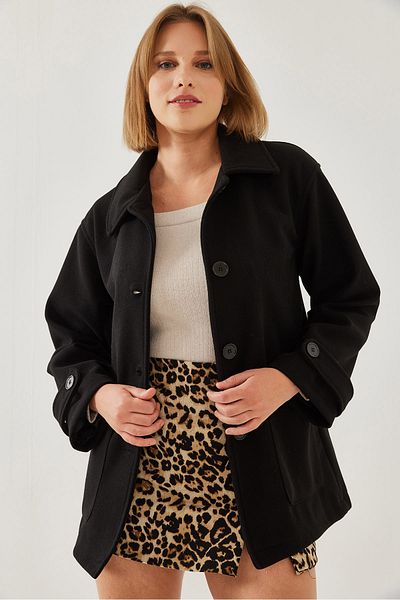 Bianco Lucci Women's Double Pocket Araboy Stamp Jacket 2611 60351206