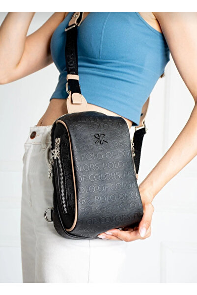 eflanmoda حقيبة ظهر بولو أوف كولورز بادي وحقيبة أمامية