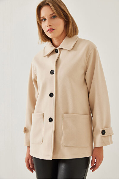 Bianco Lucci Women's Double Pocket Araboy Stamp Jacket 2611 60351206