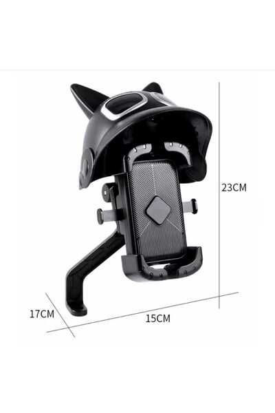 Asfal Motorcycle Phone Holder with Rain and Sun Protection Phone Holder Handlebar Attachment