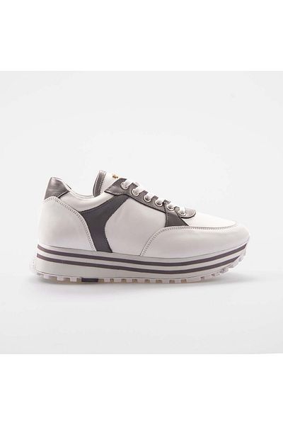 Rouge Women's Textile Poly Sole White Sports & Sneaker Shoes