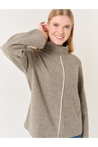 Jimmy Key Mink egyenes szabású garbós kötött pulóver