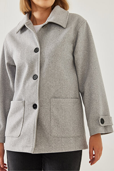 Bianco Lucci Women's Double Pocket Araboy Stamp Jacket 2611 60351206