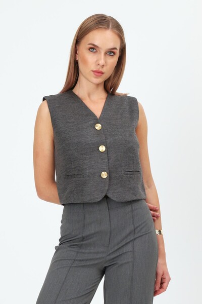 VİOLETTE سترة رمادية بنفسجية