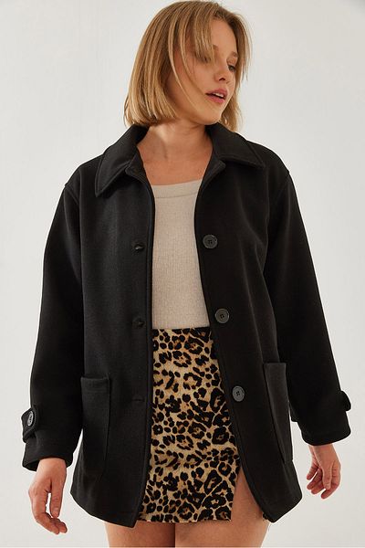 Bianco Lucci Women's Double Pocket Araboy Stamp Jacket 2611 60351206
