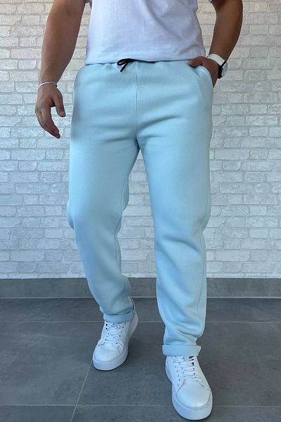 MİSHAR İTALİA Ανδρικά αθλητικά παντελόνια Ice Blue Double Leg με τρεις κλωστές