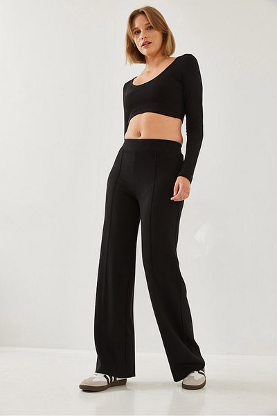 Bianco Lucci Damen-Set aus Modal-Stoff mit Unterteil und Oberteil 60251978