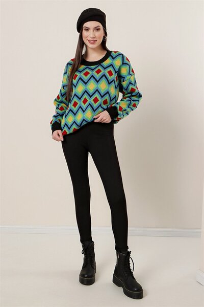 By Saygı High Waist Inside Raised Top Length Lycra Shaping Leggings