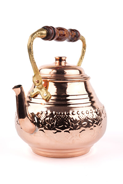 Zinnun Bakır Tek Alt Çaydanlık 2 lt