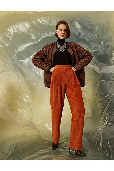Koton Orange Damenjeans 3WAK40053EW
