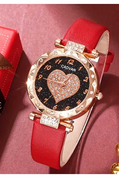 Gold Plated Heart Necklace Earrings Ring Watch Set Gift Set Valentine Gift Mother Gift