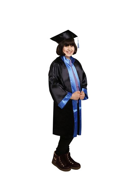 Trendy Mall Navy Blue Kindergarten Graduation Cube