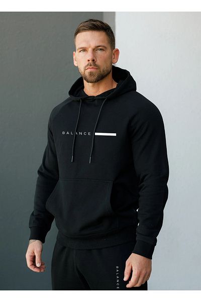 Guillermo BALANCE Σετ ανδρικής φόρμας oversize με εμπριμέ μαύρο