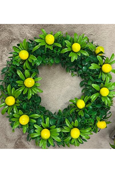 Marrone Στολίδι πόρτας με λεμόνι Στολίδι πόρτας από ξύλο πεύκου ευκαλύπτου μπ...