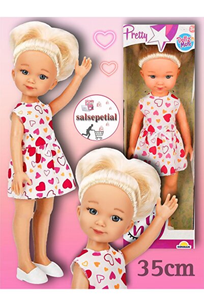 Salsepetial Büyük Boy Et Bebek 35cm Mina Kalpli Elbiseli Bebek Gerçekçi Mina ...