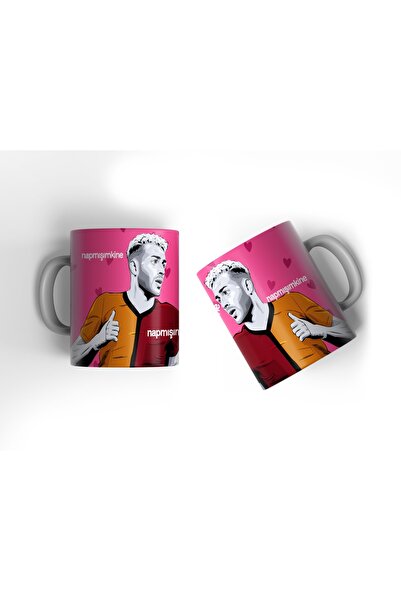 offside Barış Alper Yılmaz Kupa Sarı Kırmızı Napmışımkine Baskılı Bardak Kahv...