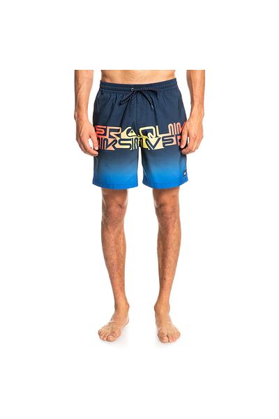 Quiksilver Eqyjv03859 Wordblock Volley 17 Normal Bel Desenli Lacivert Erkek Şort Mayo
