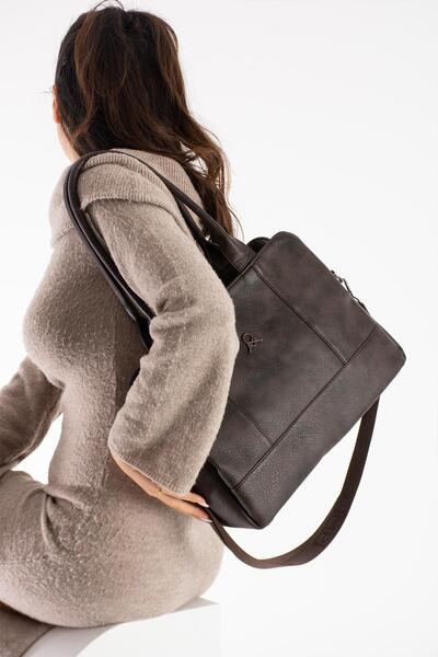 H&D COLLECTİON М'яка шкіряна велика сумка через плече 643