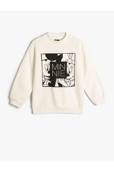 Koton Licencovaná mikina s dlouhým rukávem Minnie Mouse a Mickey Mouse - Crew Neck