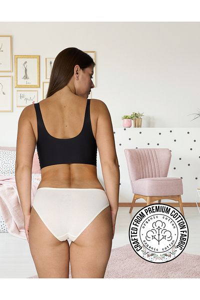 ALYA UNDERWEAR Chiloți pentru femei din bumbac colorat - Pachet de 5