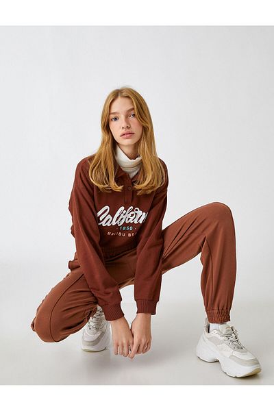 Koton Jogger-Jogginghose mit hoher Taille