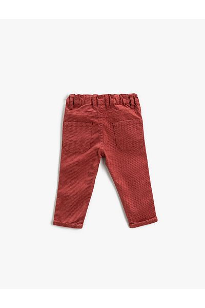 Koton Baby Girl Tile Patterned Jeans 3WMG40021AW