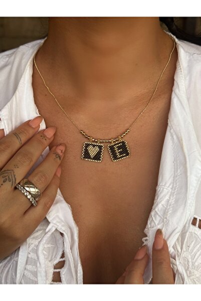 HeyYou Jewelry Harf miyuki kolye