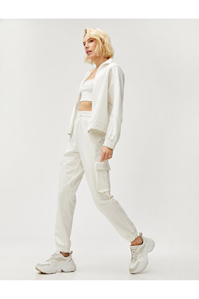 Koton Hanorac cu fermoar și detaliu Garni în talie