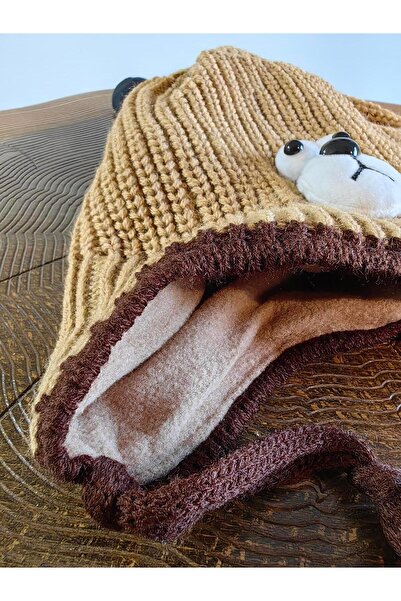 Kitti Boy's Kitty Fleece Beanie with Lace-Up Accessories - 4-8 Years 24130-10-017