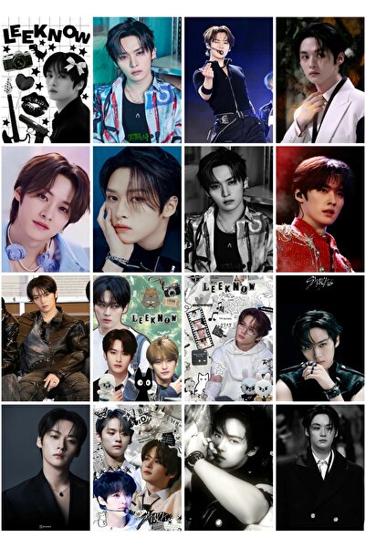 owl bag مجموعة بطاقات صور بتصميم منقوش من Stray Kids LeeKnow مقاس 16 بوصة