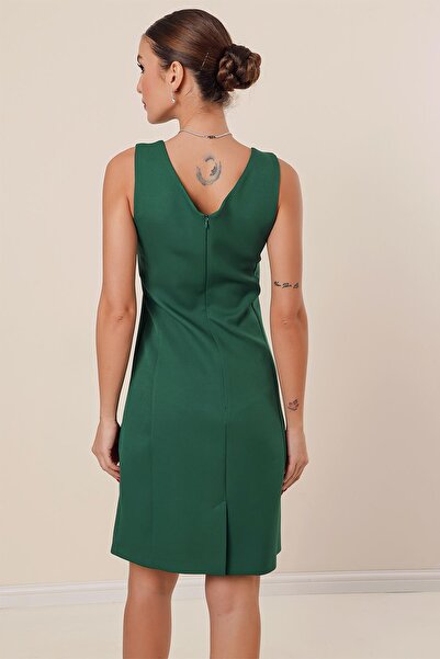 By Saygı Κλασικό κοντό φόρεμα με λαιμόκοψη V
