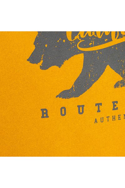ROUTEFIELD Мъжки суитшърт в цвят горчица - за домашна употреба