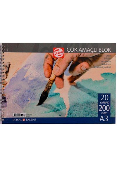 Talens A3 Spiral 20 Sheets Picture Drawing Notebook A32000