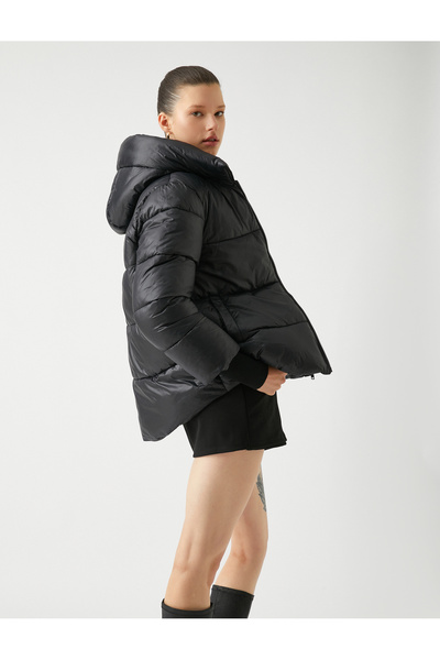 Koton Πουφερ μπουφάν με λεπτομέρεια τσέπης με φερμουάρ