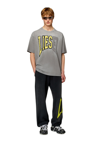 Diesel Men's Gray Crew Neck T-shirt