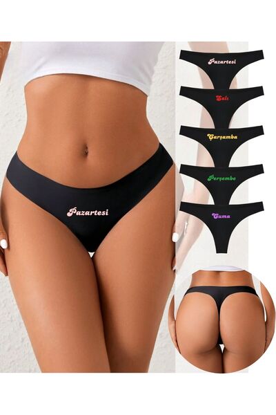 Veille Kadın Külot, Yüksek Bel Külot, 5'li Paket, Vizon Bordo Lacivert Siyah Beyaz Ten Gri, %100 Rahat