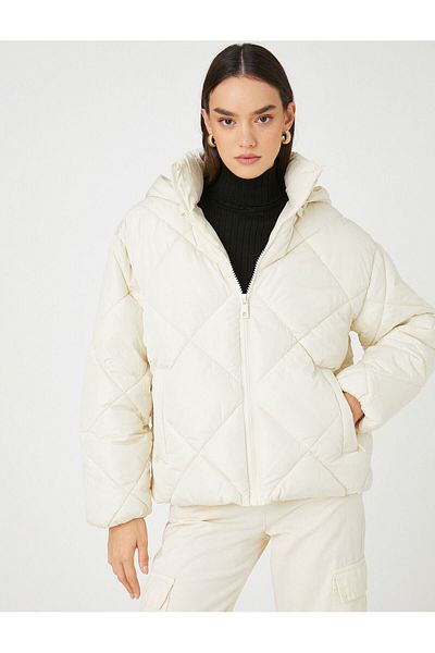 Koton Anorak supradimensionat cu glugă cu buzunare