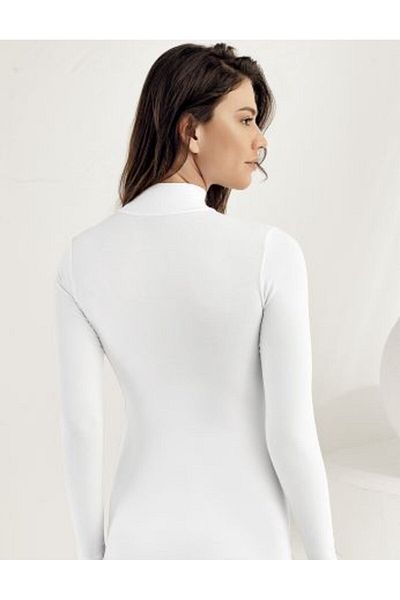 GNSGİYİM Long Sleeve Half Fisherman Viscose Lycra Badi
